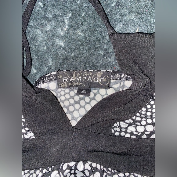 Cute Y2K white and black halter - Picture 3 of 5